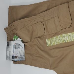 5.11 TACTICAL PANTS NWT TACLITE PRO CARGO TAN MENS 36 X 32